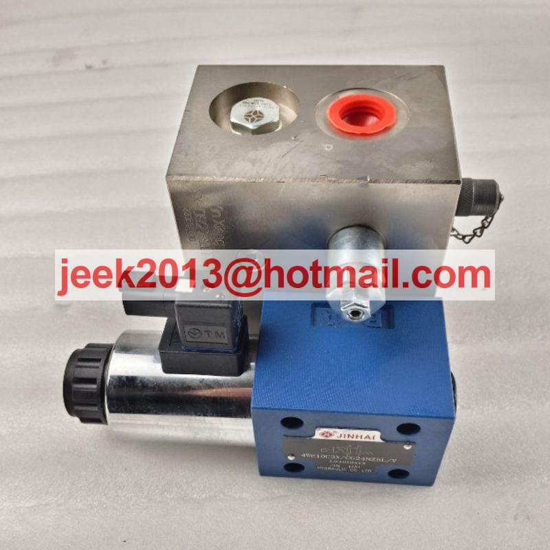 804023907 314020966 FAN SOLENOID VALVE ASSY FOR XCMG EXCAVATOR YX-0927-20A 4WE10C3X